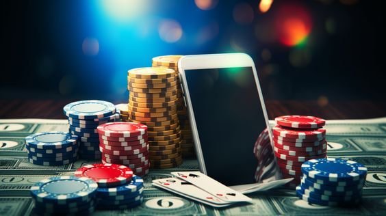 Ilustrasi promosi gaming berwarna hijau neon untuk sportsbook dan slot online gama4d